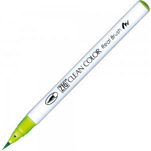 Caneta Zig Clean Color Real Brush Kuretake 410 Leaf Green