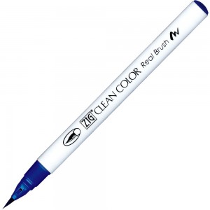 Caneta Zig Clean Color Real Brush Kuretake 319 Prussian Blue