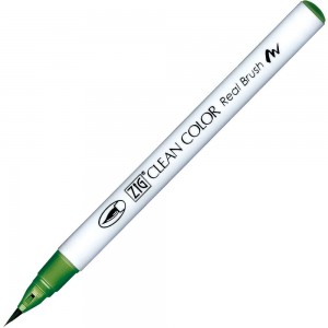 Caneta Zig Clean Color Real Brush Kuretake 412 True Green