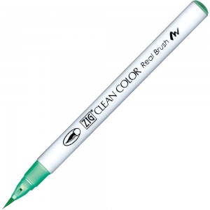 Caneta Zig Clean Color Real Brush Kuretake 419 Torquoise Mint