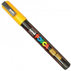 Caneta Posca Uni Ball PC-3M Amarelo Brilhante