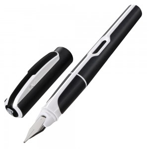 Caneta Tinteiro Pelikan Style Preta e Branca