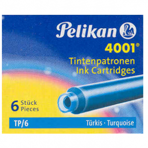 Cartucho Para Caneta Tinteiro Pelikan TP/6 Azul Turquesa