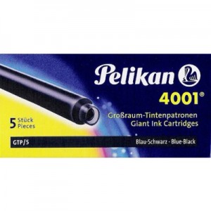 Cartucho Para Caneta Tinteiro Pelikan GTP/5 Azul Preto