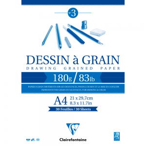 Bloco de Papel Para Desenho Dessin à Grain A4 180g/m²