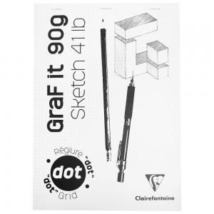 Bloco de Papel Para Desenho A5 Graf It DOT 80 Folhas Clairefontaine