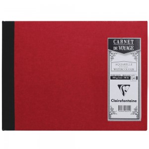 Bloco de Viagem Clairefontaine A5 Capa Dura Vermelho
