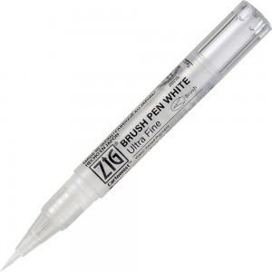 Caneta Pincel Branca Ultra Fina Kuretake