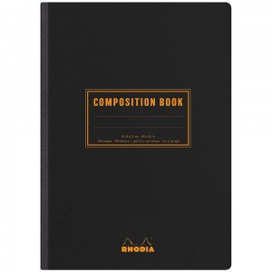 Caderno Composition Book Rhodia A5 80g Capa Preta