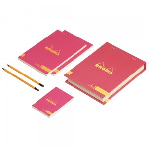 Conjunto The Essential Color Box Rhodia Raspberry