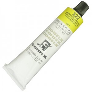 Tinta a Óleo Corfix 120ml 122 Amarelo Cad. Claro G1