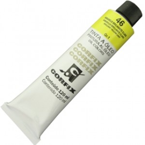 Tinta a Óleo Corfix 120ml 046 Amarelo Brilhante Claro G1