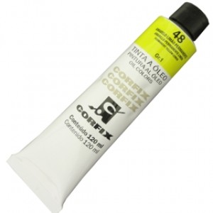 Tinta a Óleo Corfix 120ml 048 Amarelo Limão Permanente G1