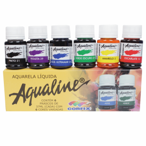 Aqualine Aquarela Líquida Corfix 06 Cores