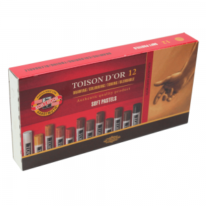 Pastel Seco Toison D'or Soft 12 Cores Giz Tons Marrom