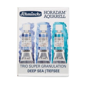 Kit Aquarela Profissional Schmincke Horadam Super Granulation c/3 5ml Deep Sea