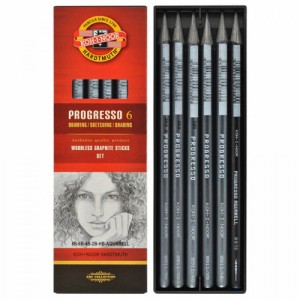 Estojo de Desenho Lápis Integral Progresso 6 Graduações