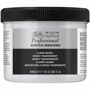 Gesso Acrílico Transparente Profissional Winsor & Newton 946ml 