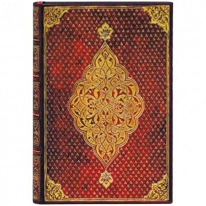 Paperblanks Golden Trefoil Sem Pauta Capa Dura Mini