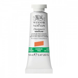 Tinta Guache Designers Winsor & Newton 14ml Cadmium Free Scarlet S4
