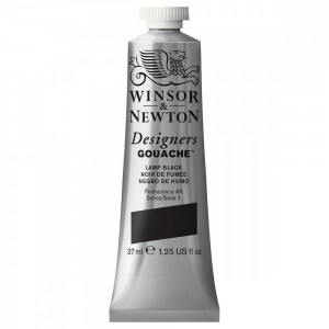 Tinta Guache Winsor & Newton Designers S1 37ml 337 Lamp Black