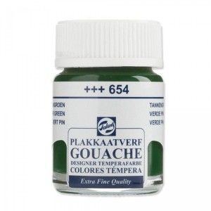 Tinta Guache Talens Para Caligrafia 654 Fir Green 16ml