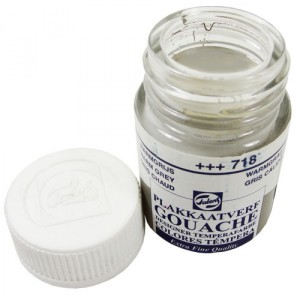 Tinta Guache Talens Para Caligrafia 718 Warm Grey 16ml