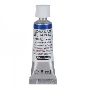 Aquarela Profissional Schmincke Horadam 5ml  S2 494 Ultramarine Finest