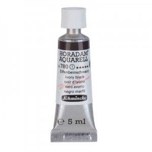 Aquarela Profissional Schmincke Horadam 5ml S1 780 Ivory Black