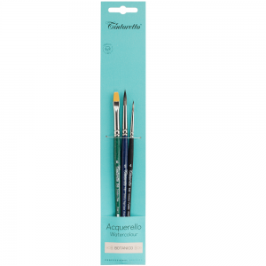 Kit de Pincéis Tintoretto para Aquarela Botanico