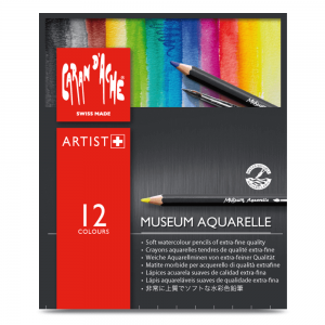 Lápis Aquarelável Museum Caran D'Ache 12 Cores
