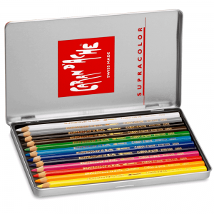 Lápis Aquarelável Caran D’Ache Supracolor 12 Cores