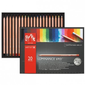 Estojo Lápis de Cor Luminance Caran d'Ache 20 Cores