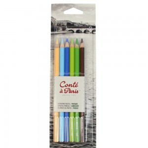 Kit Lápis Pastel Conté à Paris 6 Cores Paisagem