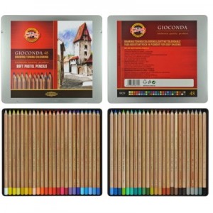 Estojo Lápis Pastel Seco Koh-I-Noor 48 Cores