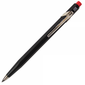 Lapiseira Caran d'Ache Preta Apontador Vermelho 3.0mm