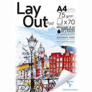 Bloco Para Marcador Layout Pad Clairefontaine A4
