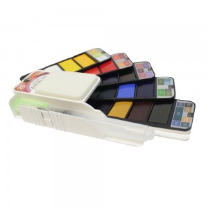 Aquarela Sinoart 25 Cores Paleta em Leque
