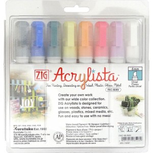 Marcador Artístico Zig Acrylista Kuretake PAC-50/8VD 08 Baby Cores 
