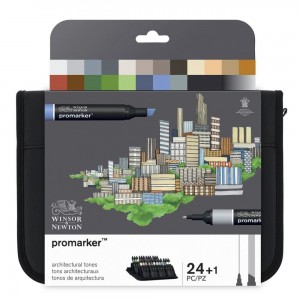 Marcador Promarker 24 Tons Arquitetura Winsor & Newton