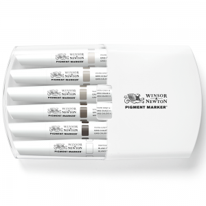 Marcador Winsor & Newton Pigment Marker Tons de Cinza