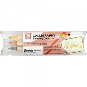 Caneta de Caligrafia Zig Fun 03 Cores Kuretake