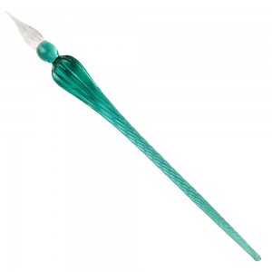 Pena de Vidro Para Caligrafia Verde Sinoart