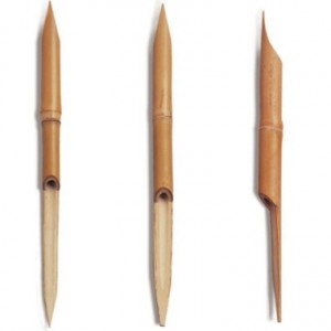 Pena Caligráfica de Bambu Kit com 03