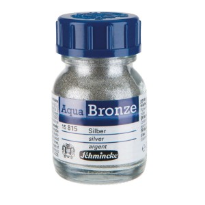 Aqua Bronze Pigmento Metálico Schmincke 20ml Silver