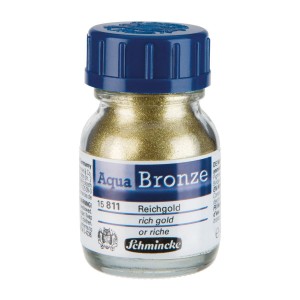 Aqua Bronze Pigmento Metálico Schmincke 20ml Rich Gold