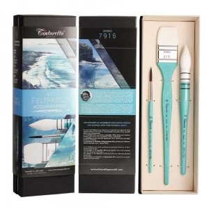 Estojo Pincel Feltracco Acquamarina Tintoretto