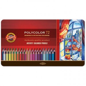 Lápis De Cor Polycolor Artístico Para Desenho 72 Cores