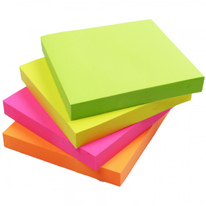 Bloco de Anotações Autoadesivo Eagle Neon 7,5 x 7,5 cm 400 Folhas