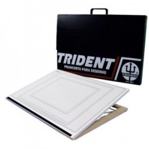Prancheta Portátil Quadriculada Trident A3 8506